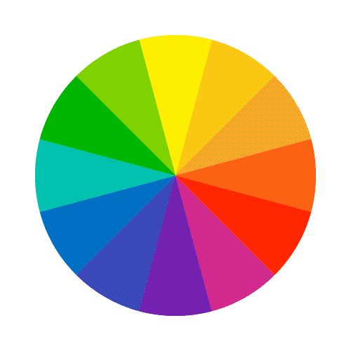 Прерывистый цветовой круг